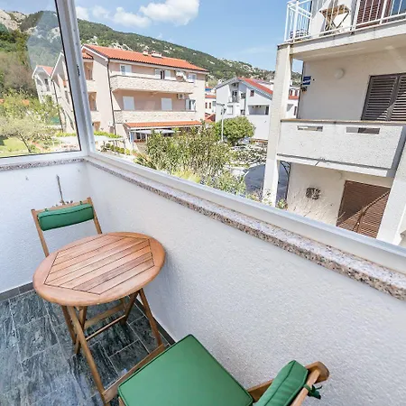 Apartman Malerisches Nur 500 Meter Zum Langen Mit Privatparkplatz, Balkon Baška